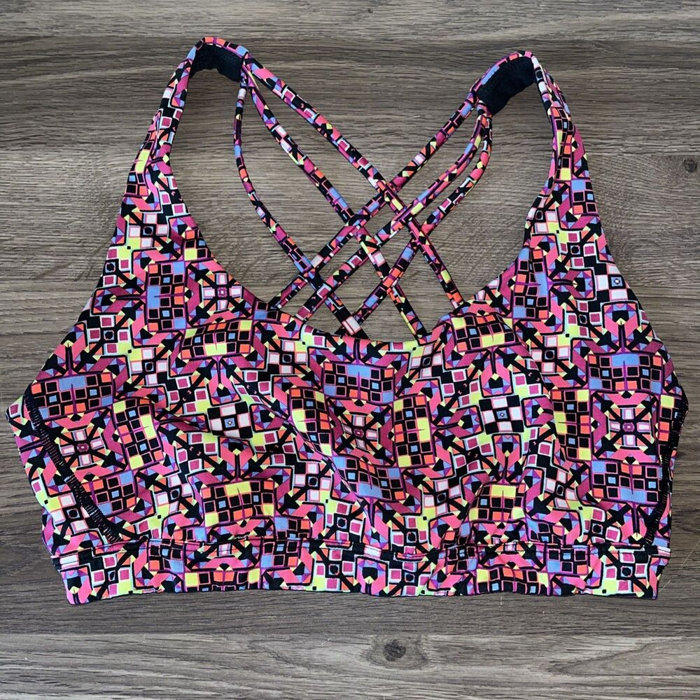 Victoria Sport By Victoria Secret Multicolor Polyester/spandex SportsBra Medium